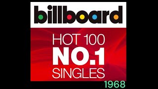 The USA Billboard number ones of 1968 [upl. by Annasus]