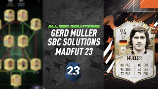 GERD MÜLLER  ALL 9 SBCS  SBC SOLUTIONS  Easiest Way Possible  MadFUT 23 [upl. by Akcebar]