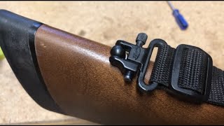 How To Install Swivel Stud Sling Mounts On A Shotgun [upl. by Aipmylo]