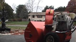 1973 Ariens Snow Blower old start cold start on 102911 [upl. by Nahama]