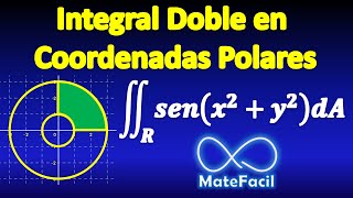 Integral doble en coordenadas polares [upl. by Lorianne]