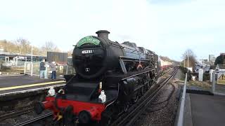 45231 The Sherwood Forest on The Steam Dramas pass Basingstoke for Winchester [upl. by Adlesirk]