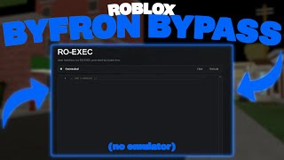 NEW How to ACTUALLY Bypass Byfron 😀 NO EMULATOR WEB ROBLOX [upl. by Paxon]