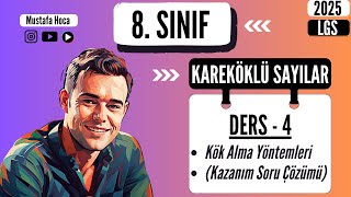 8Sınıf  LGS  Kareköklü İfadeler  Kök Alma Yöntemlerilgs kareköklüifadeler matematika [upl. by Scrogan]