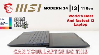 Unboxing and Features  MSI Modern 14  i3  BUDGET LAPTOP [upl. by Eiderf]