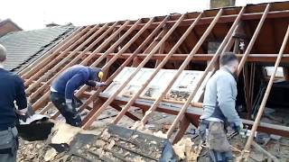 Timelapse roof replacement [upl. by Bobseine]