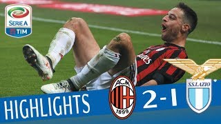 Milan  Lazio 21  Highlights  Giornata 22  Serie A TIM 201718 [upl. by Janela]