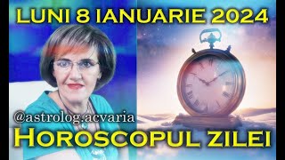 ⭐🌙 HOROSCOPUL DE LUNI 8 IANUARIE 2024 cu astrolog Acvaria [upl. by Sucramaj]