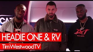 RV amp Headie One on DXT2 drill Match Day drip MoStack 18 Hunna  Westwood [upl. by Seyah]