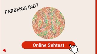 SehTest Bist du FARBENBLIND Farbenblindheit Online Test [upl. by Daffi]