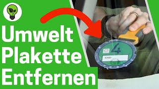 Umweltplakette Entfernen ✅ GENIALE ANLEITUNG Wie Grüne Feinstaubplakette von Auto Scheibe Abmachen [upl. by Scotney711]