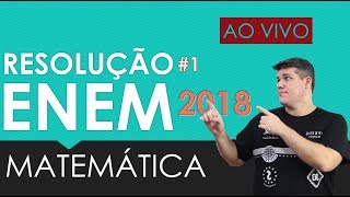 Resolução Enem Matemática 2018 136 a 145 [upl. by Swanhilda490]