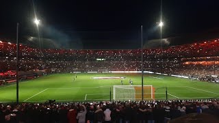 Volledige lichtshow in De Kuip bij Feyenoord  AS Roma [upl. by Alicul]