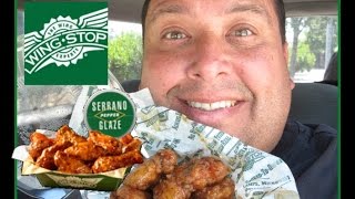 Wingstops® Serrano Pepper Glaze Wings Review [upl. by Corsetti]