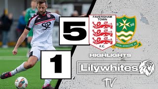 Highlights  Faversham 5  1 Sutton Athletic [upl. by Brant]