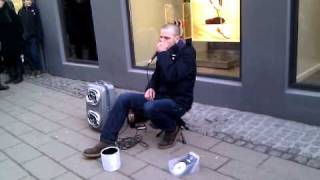 Dave Crowe  Amazing beatbox in Strøget Copenhagen [upl. by Annaiuq]