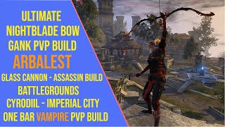 Ultimate Stamina Nightblade Bow Gank PVP Build for ESO Gold Road  Stamblade Gank PVP Build [upl. by Asiled]