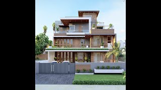 45x80 House Design 3D  3600 Sqft  400 Gaj [upl. by Chryste]