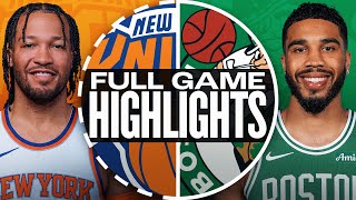 KNICKS at CELTICS  FULL GAME HIGHLIGHTS  October 22 2024 [upl. by Chastain]