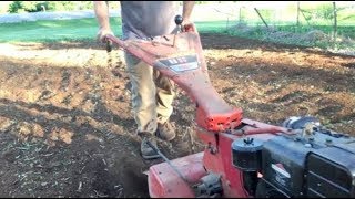 Rototilling the big garden with my MTD rear tine Rototiller [upl. by Orville97]