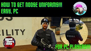 GTA 5 Online How To Get Noose Uniforms Modded Outfits Easy PC [upl. by Painter]