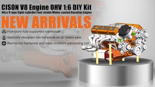 Fire Up the CISON V8 OHV ENGINE  EngineDIY [upl. by Jedd]