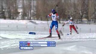 WU Erzurum 2011 Day 6 Biathlon Sprint Women 75 km [upl. by Atlas]