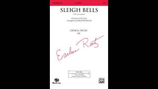 Sleigh Bells arr Earlene Rentz SATB – Score amp Sound [upl. by Weslee]