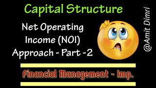 Capital Structure Theories  Net Operating Income NOI Approach bcom financialmanagement bba [upl. by Avla]