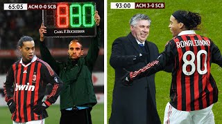 When Ronaldinho Substituted amp Shocked Carlo Ancelotti [upl. by Thomasin834]