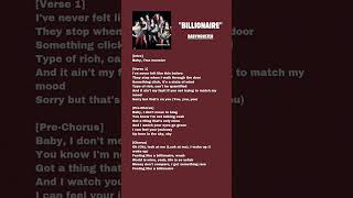 BABYMONSTER quotBILLIONAIREquot LYRICS babymonster drip billionaire yg kpop lyrics [upl. by Aleinad432]