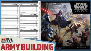 Star Wars Legion  Army Building [upl. by Chevalier]