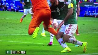 Robben penalty dive against Mexico [upl. by Egan]