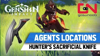 Genshin Impact Agents Locations  How to Get Hunters Sacrificial Knife [upl. by Olen]