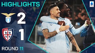 LAZIOCAGLIARI 21  HIGHLIGHTS  Lazio Claim Win as Cagliari See Red TWICE  Serie A 202425 [upl. by Dnalrah]