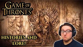 GAME OF THRONES  REACTION  HISTORIES AND LORE  SEASON 1 [upl. by Lrad468]