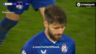 Gol Brune Petkovića Red Bull Salzburg  Dinamo Zagreb 02 Svi golovi i opširnije istaknuto [upl. by Gale398]