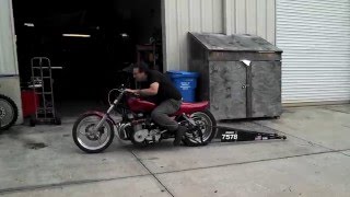 KZ900 Drag Bike  Built by Franks Cycle Shop Melbourne FL [upl. by Sonnnie]