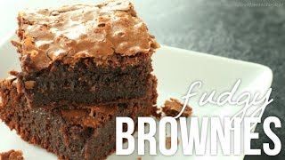 Homemade Fudgy Brownies How to Make Fudge Brownie Recipe [upl. by Tristam]