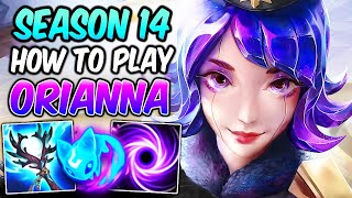 HOW TO PLAY ORIANNA MID GUIDE SEASON 14  NEW ITEMS FULL AP  Best Build amp Runes  League of Legends [upl. by Yuzik]