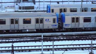 PATH  Two Trains Of PA5s To amp From Newark amp The 3rd PA5s Set Laying Up Outside Of Journal Square [upl. by Torrey]