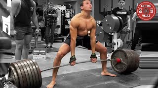 Skinny Junior Deadlifts 750 lbs [upl. by Ahsimaj]