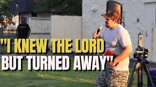 Testimony Of Backsliding BUT This Happened Street Preacher Bringing Hope [upl. by Fasta361]