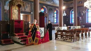 Patriarch of Alexandria amp All Africa HH Theodore Chanting Inside St Nicholas Cathedral Cairo Egypt [upl. by Coretta46]