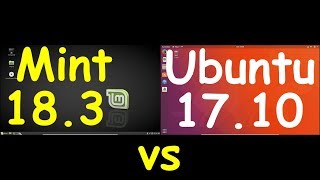 Linux Mint 183 vs Ubuntu 1710 [upl. by Berna]