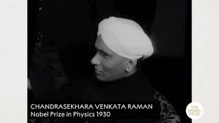 Sir CV Raman receiving his Nobel Prize real footage [upl. by Ylicec]