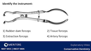 NEET MDS  INICET  Conservative Dentistry  Explanatory Video  MERITERS neetmds2025 [upl. by Yenaled]