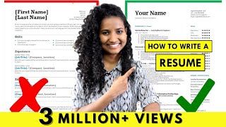 How to Write a Resume  For Freshers amp Experienced People StepbyStep Tutorial [upl. by Anilegnave874]