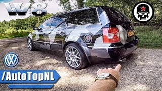 VW Passat W8 Review POV  GUERRILLA Exhaust  by AutoTopNL [upl. by Narayan440]