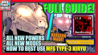 KIRYU REMODEL FULL GUIDE  How To Use Light Heavy Berserk Mode AND MORE  Kaiju Universe [upl. by Plerre]